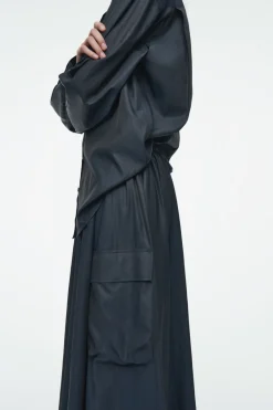 New COS UTILITY A-LINE MAXI SKIRT NAVY