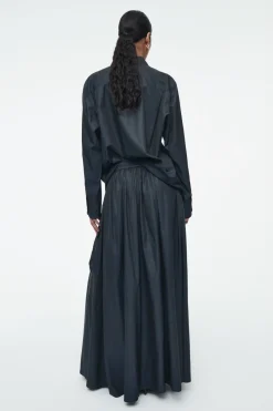 New COS UTILITY A-LINE MAXI SKIRT NAVY