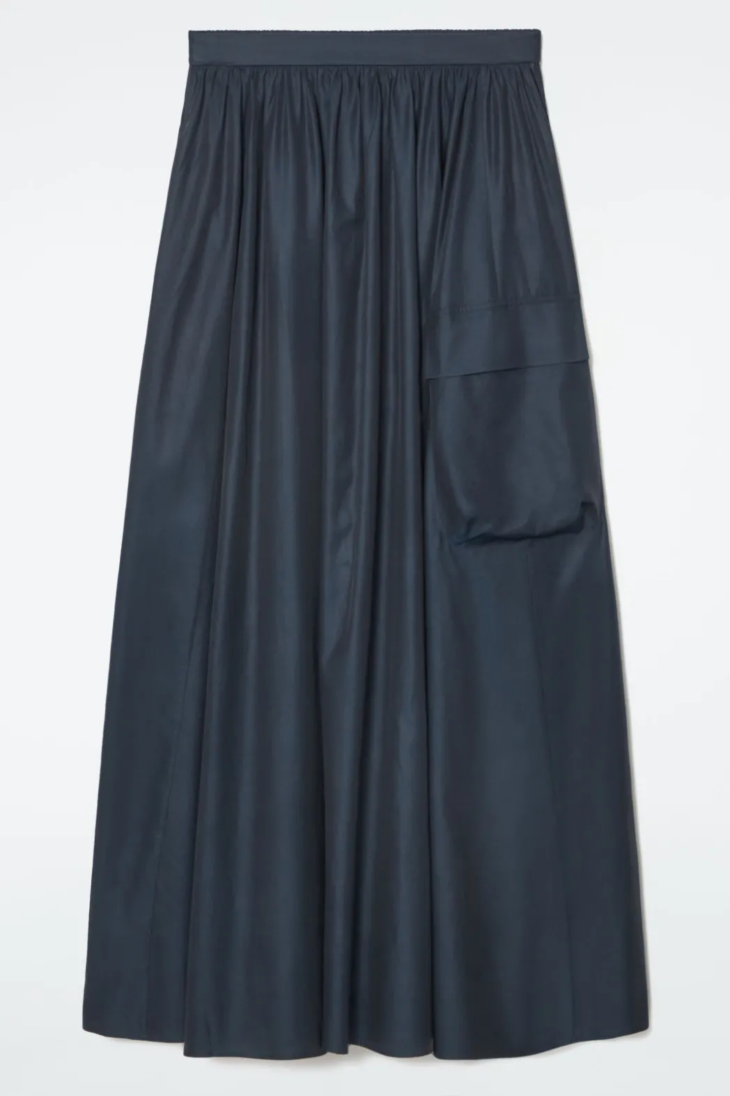 New COS UTILITY A-LINE MAXI SKIRT NAVY