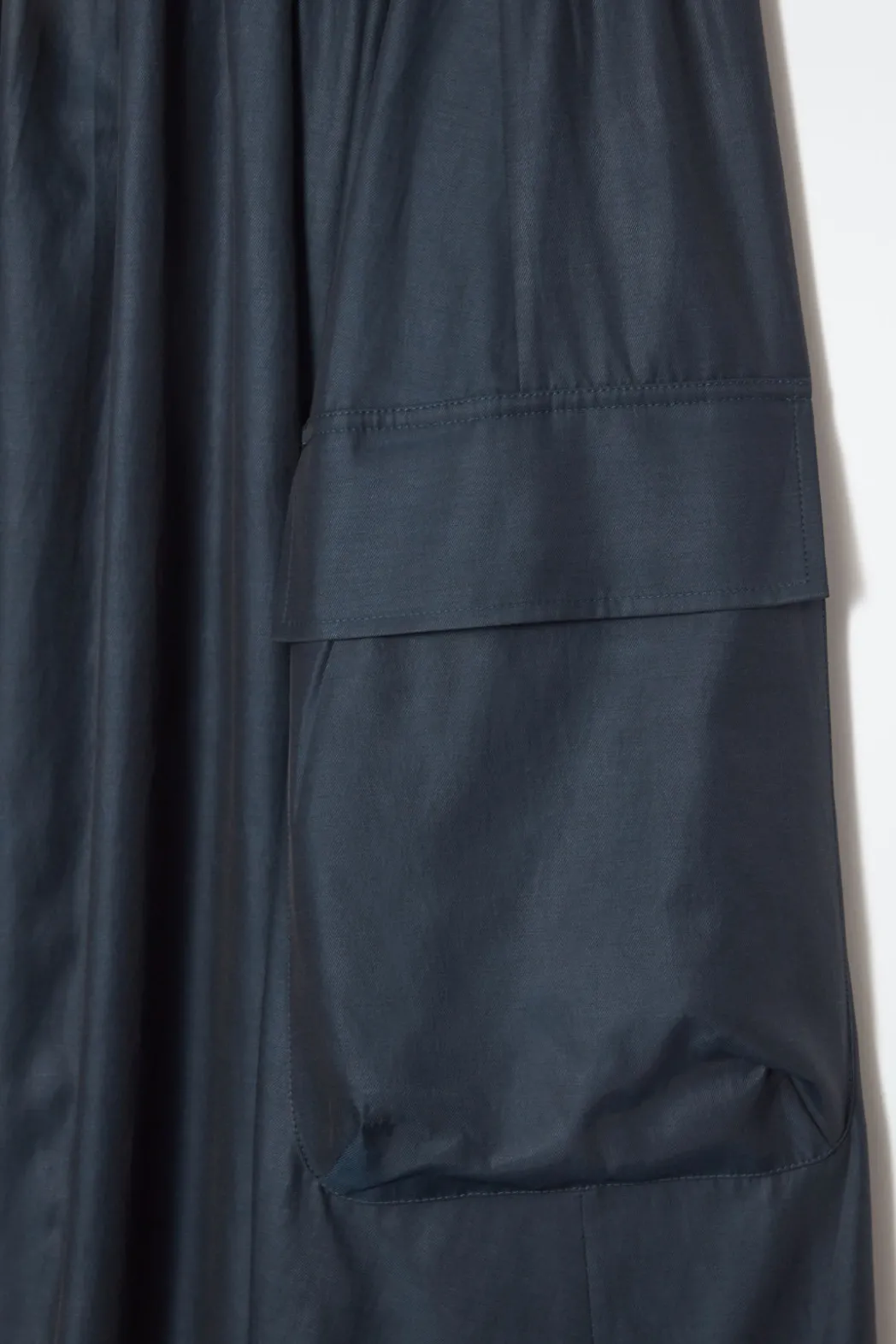New COS UTILITY A-LINE MAXI SKIRT NAVY