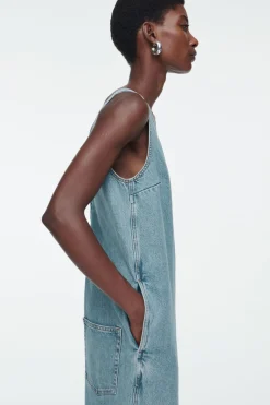 Hot COS V-NECK DENIM JUMPSUIT LIGHT BLUE