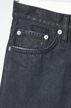 Online COS VOLUME SPRAYED WIDE-LEG JEANS DARK BLUE