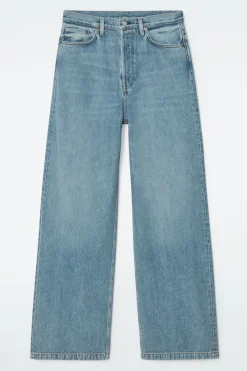 Outlet COS VOLUME WIDE-LEG JEANS DUSTY BLUE