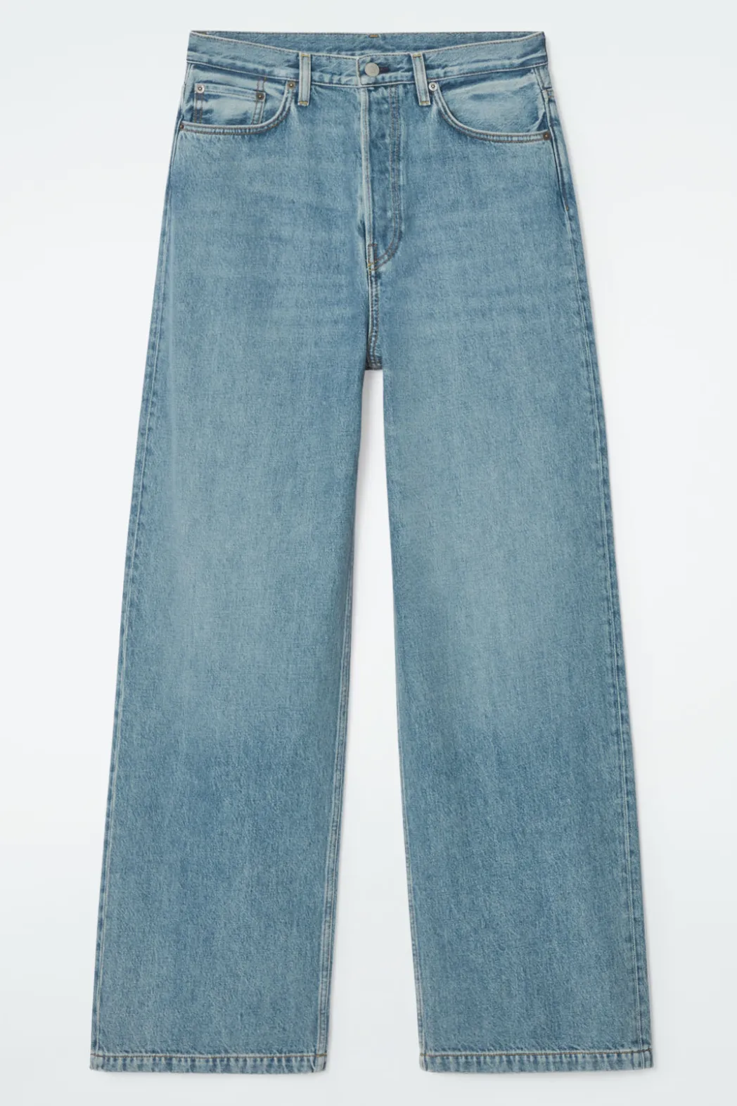 Outlet COS VOLUME WIDE-LEG JEANS DUSTY BLUE
