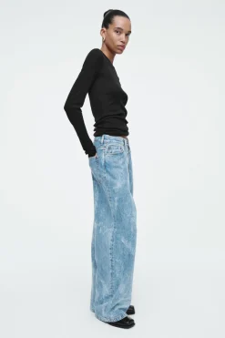 New COS VOLUME WIDE-LEG JEANS BLUE