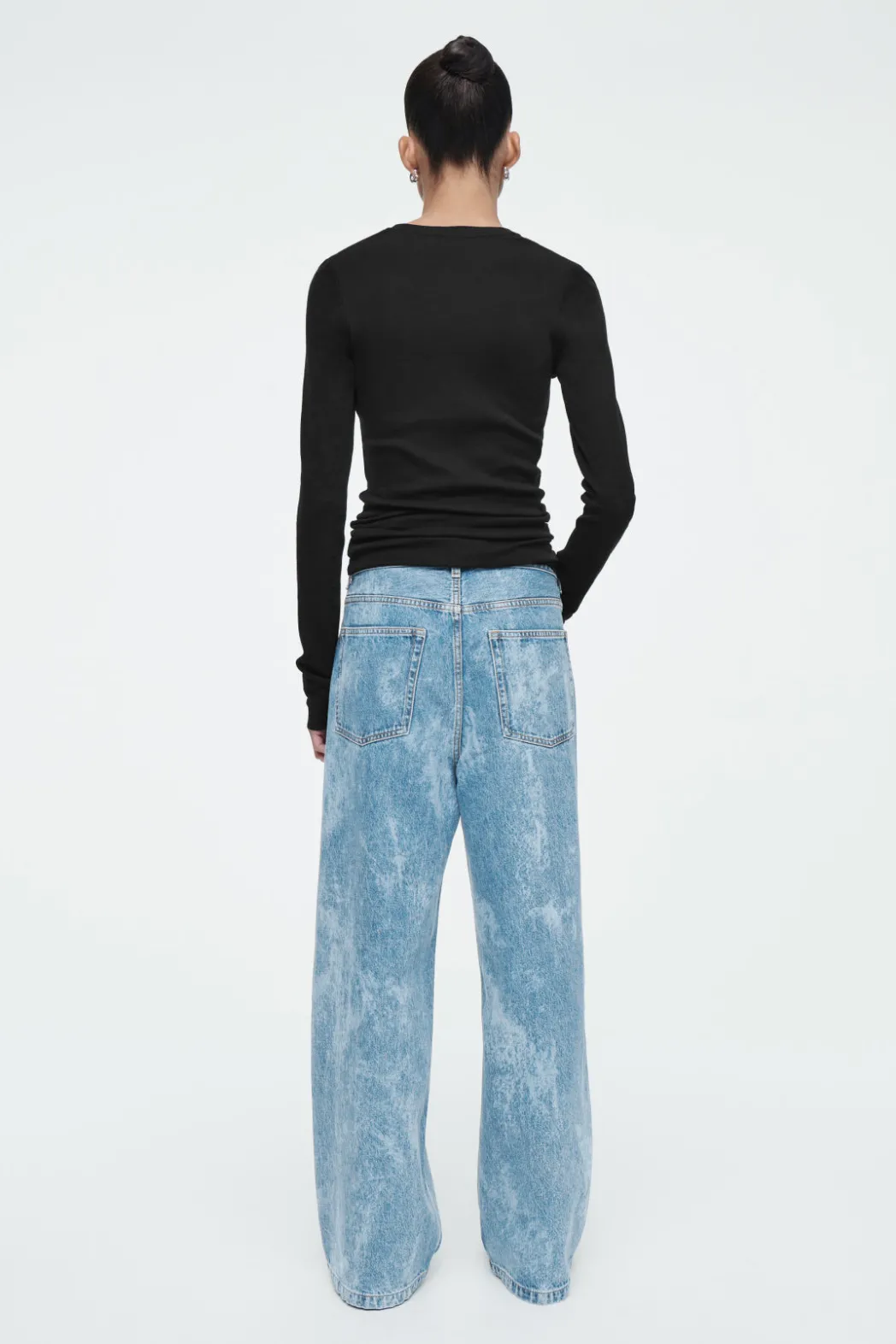 New COS VOLUME WIDE-LEG JEANS BLUE