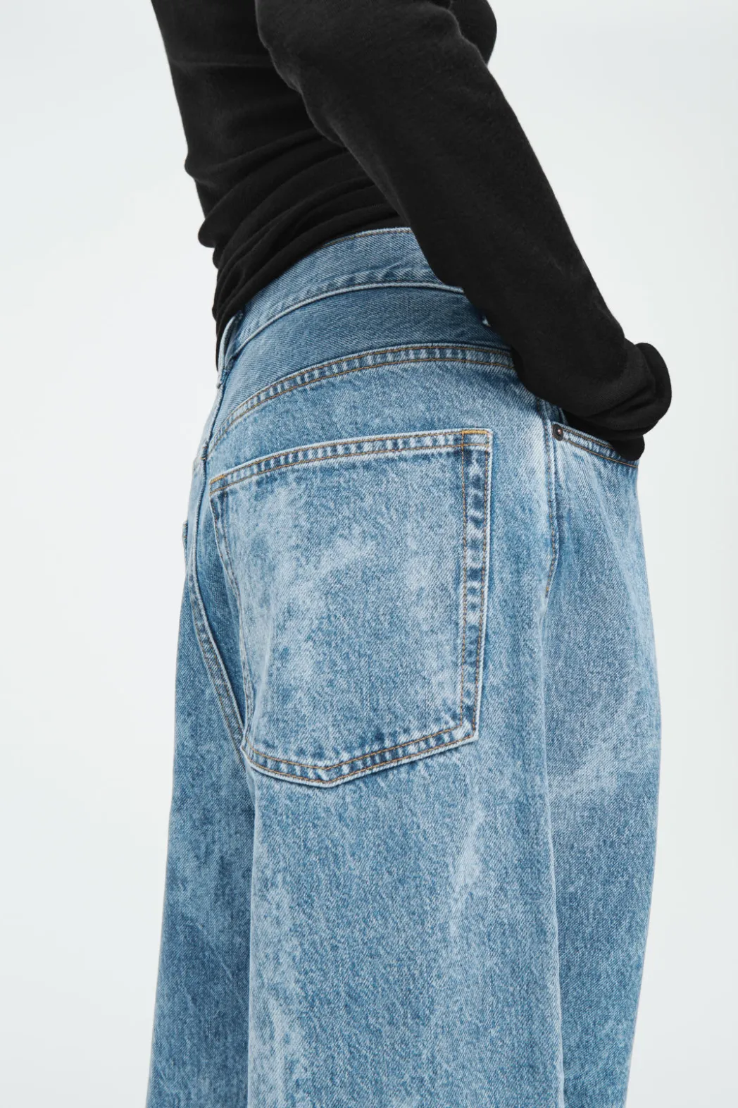 New COS VOLUME WIDE-LEG JEANS BLUE