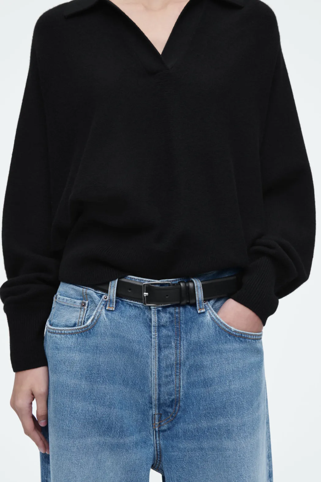 Best COS VOLUME WIDE-LEG JEANS TRUE BLUE