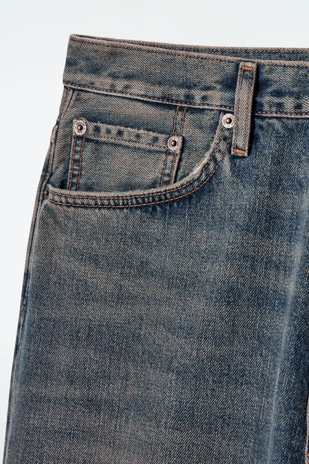 Best COS VOLUME WIDE-LEG JEANS PETROL BLUE