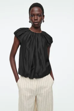 Clearance COS VOLUMINOUS PARACHUTE BLOUSE BLACK