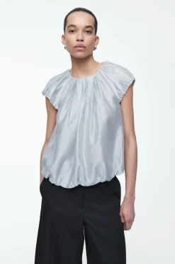 Sale COS VOLUMINOUS PARACHUTE BLOUSE LIGHT BLUE
