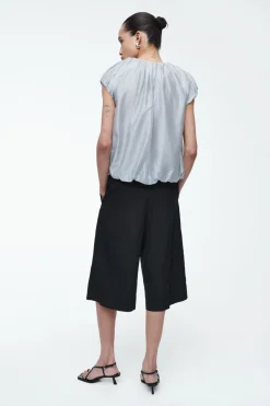 Sale COS VOLUMINOUS PARACHUTE BLOUSE LIGHT BLUE