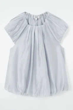 Sale COS VOLUMINOUS PARACHUTE BLOUSE LIGHT BLUE