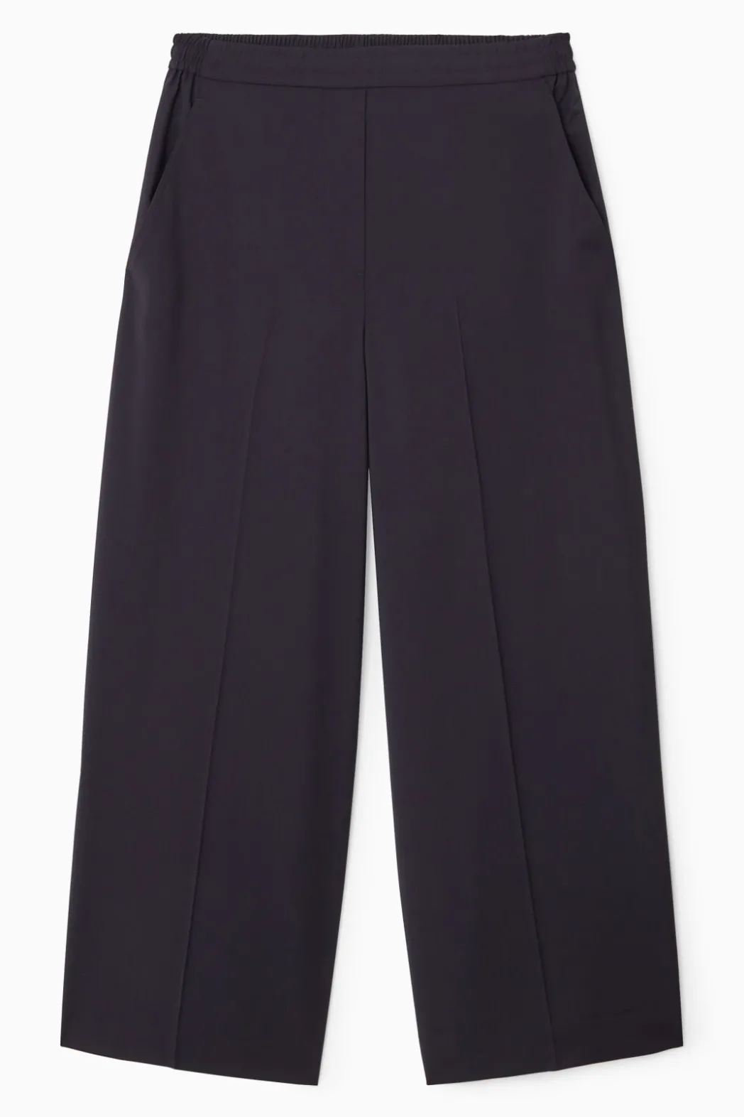 Clearance COS VOLUMINOUS WIDE-LEG WOOL PANTS NAVY