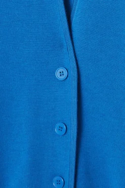 Hot COS WAISTED KNITTED CARDIGAN BRIGHT BLUE