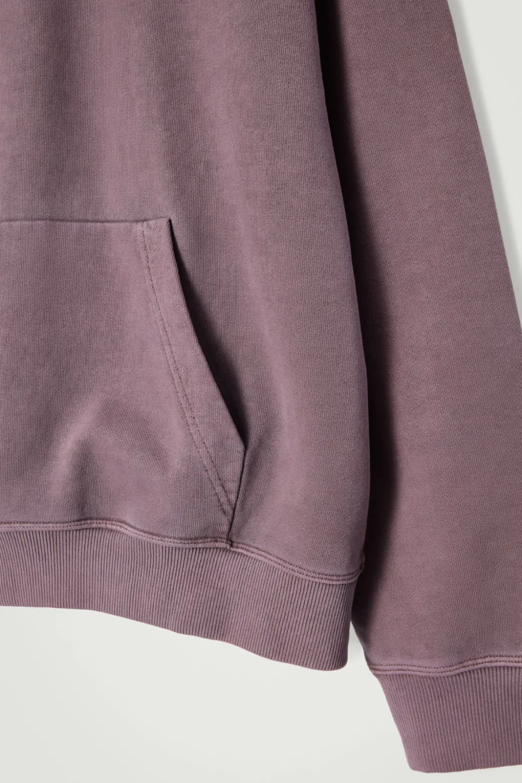 Hot COS WASHED COTTON-JERSEY HOODIE PURPLE