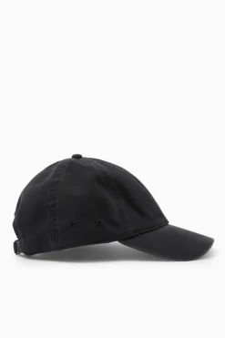 COS WASHED COTTON-TWILL BASEBALL CAP BLACK