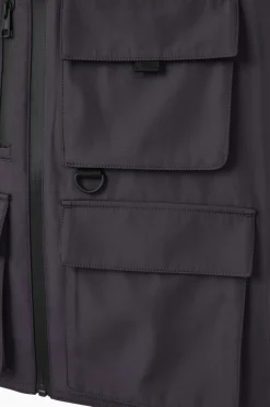 Online COS WATERPROOF UTILITY VEST DARK BROWN