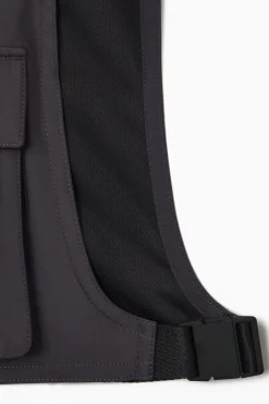 Online COS WATERPROOF UTILITY VEST DARK BROWN