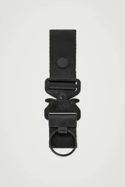 Discount COS WEBBING UTILITY KEYRING BLACK