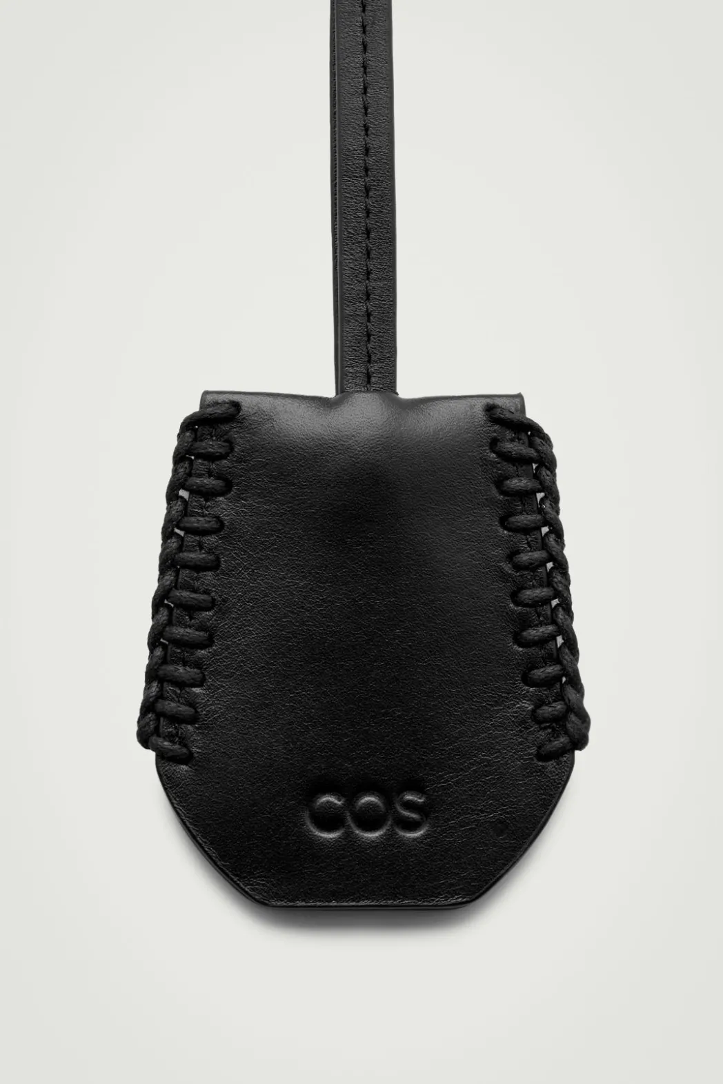 Outlet COS WHIP-STITCHED LEATHER LANYARD BLACK