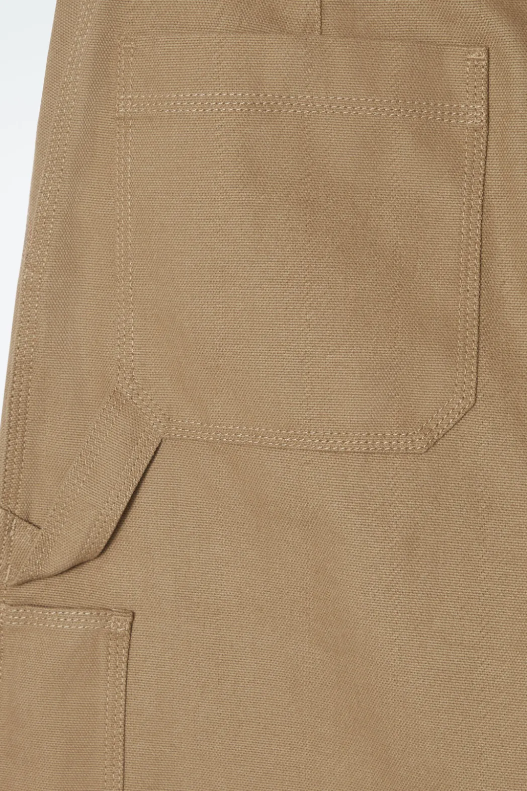 Clearance COS WIDE-LEG CANVAS UTILITY PANTS BEIGE