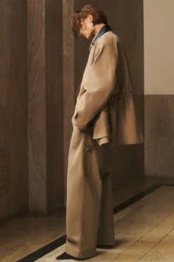Clearance COS WIDE-LEG CANVAS UTILITY PANTS BEIGE