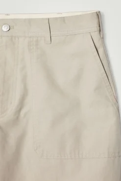 New COS WIDE-LEG COTTON UTILITY PANTS MOLE