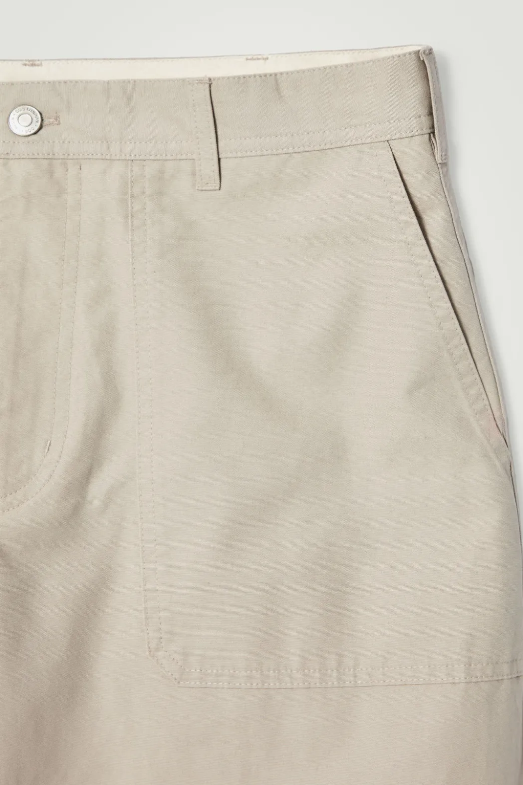 New COS WIDE-LEG COTTON UTILITY PANTS MOLE