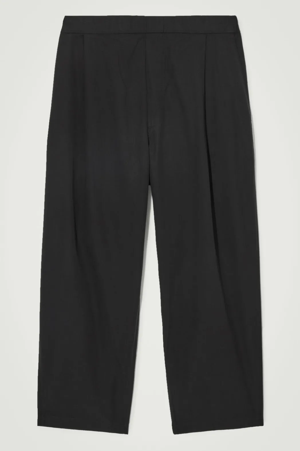 Best COS WIDE-LEG ELASTICATED PANTS BLACK
