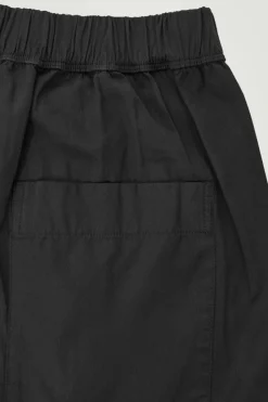 Best COS WIDE-LEG ELASTICATED PANTS BLACK