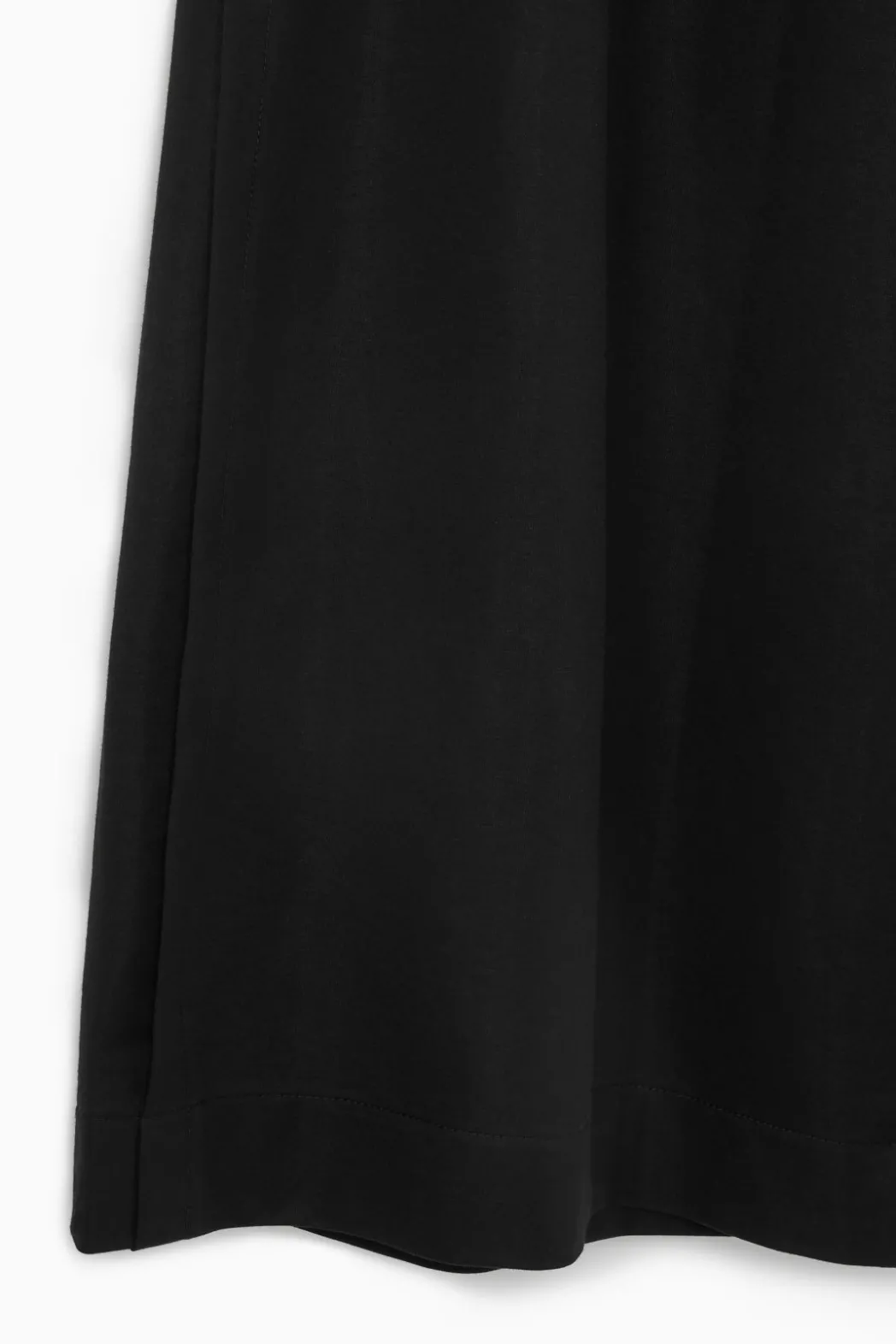 Sale COS WIDE-LEG JERSEY CULOTTES BLACK