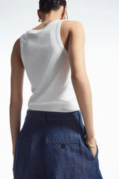 Hot COS WIDE-LEG TAILORED DENIM PANTS BLUE