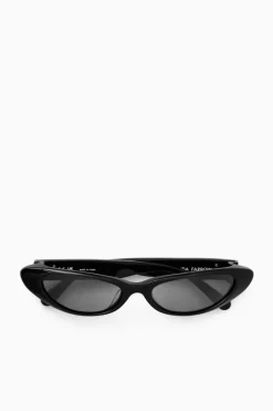 Outlet COS WING SUNGLASSES - CAT-EYE BLACK