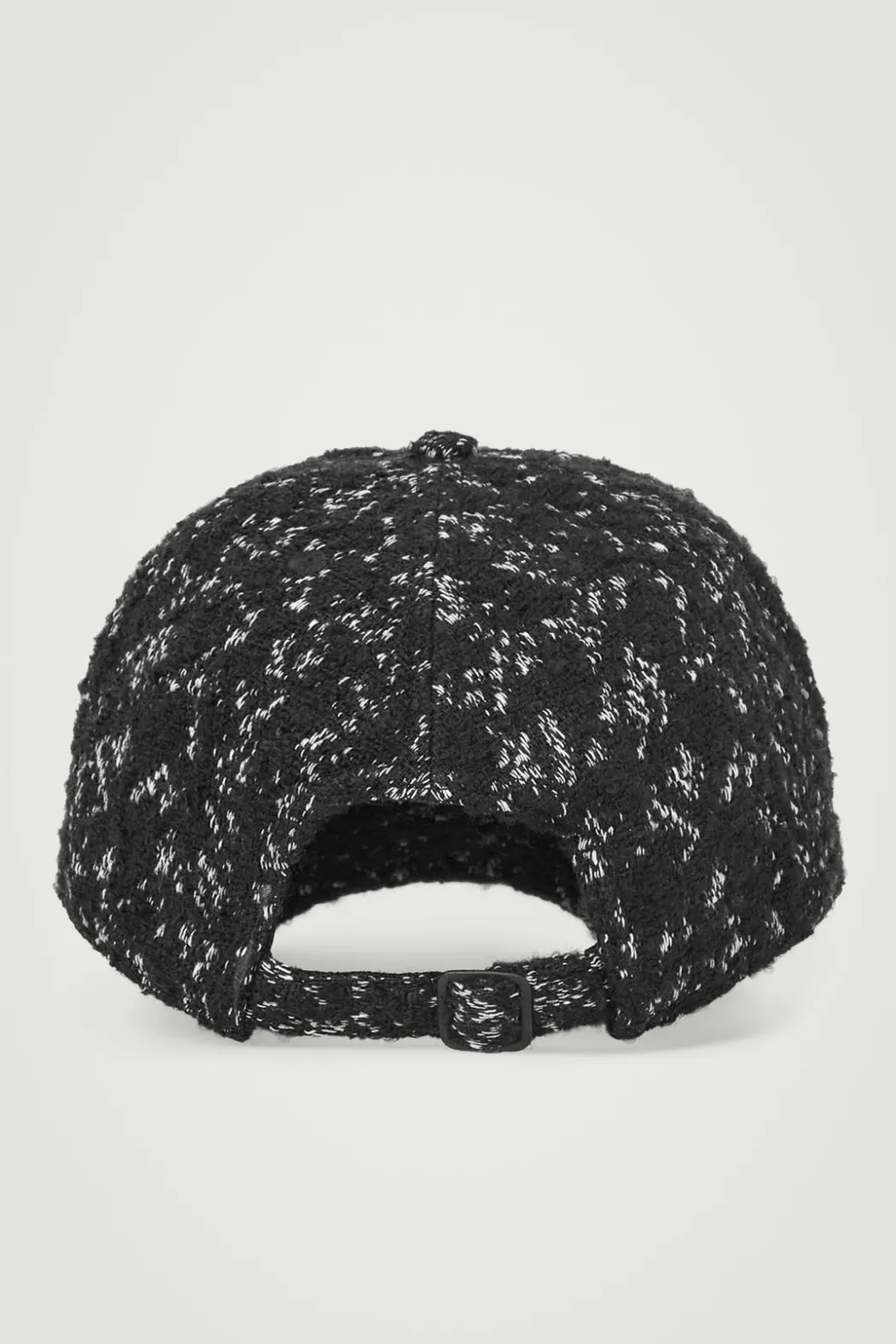Online COS WOOL-BLEND BASEBALL CAP BLACK / HOUNDSTOOTH