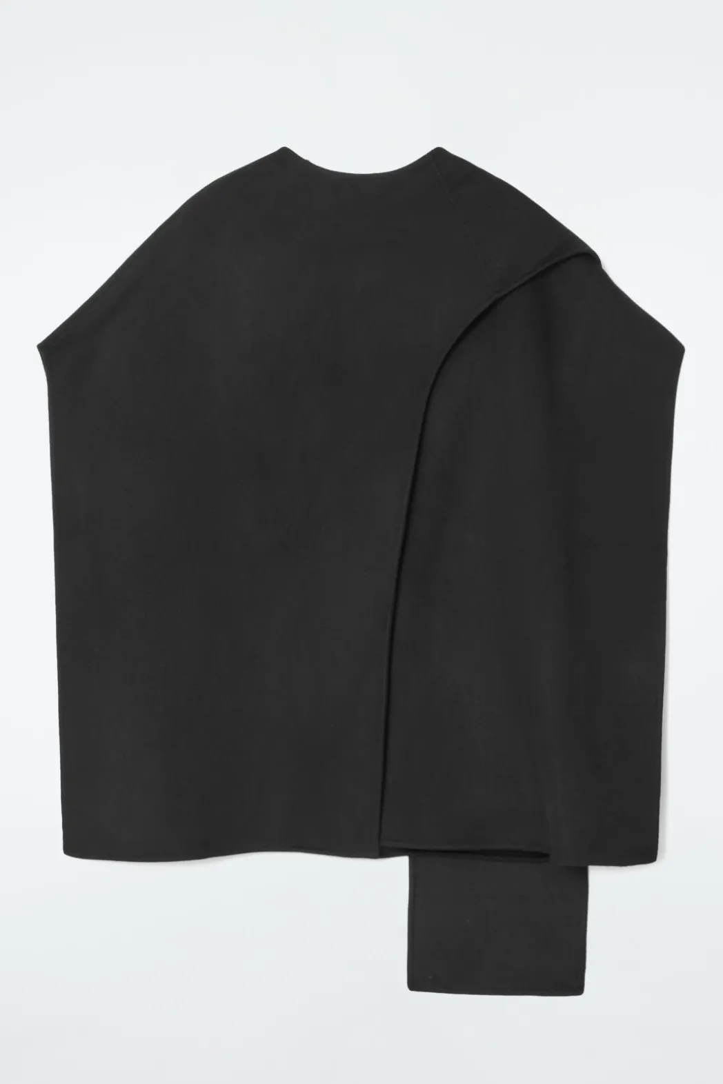 Clearance COS WOOL-BLEND CAPE Black