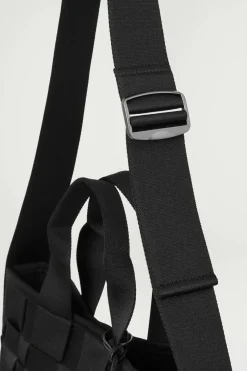 Outlet COS WOVEN TOTE - WEBBING BLACK