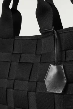 Outlet COS WOVEN TOTE - WEBBING BLACK
