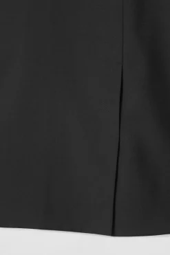 Hot COS WRAP-EFFECT WOOL MINI SKIRT BLACK